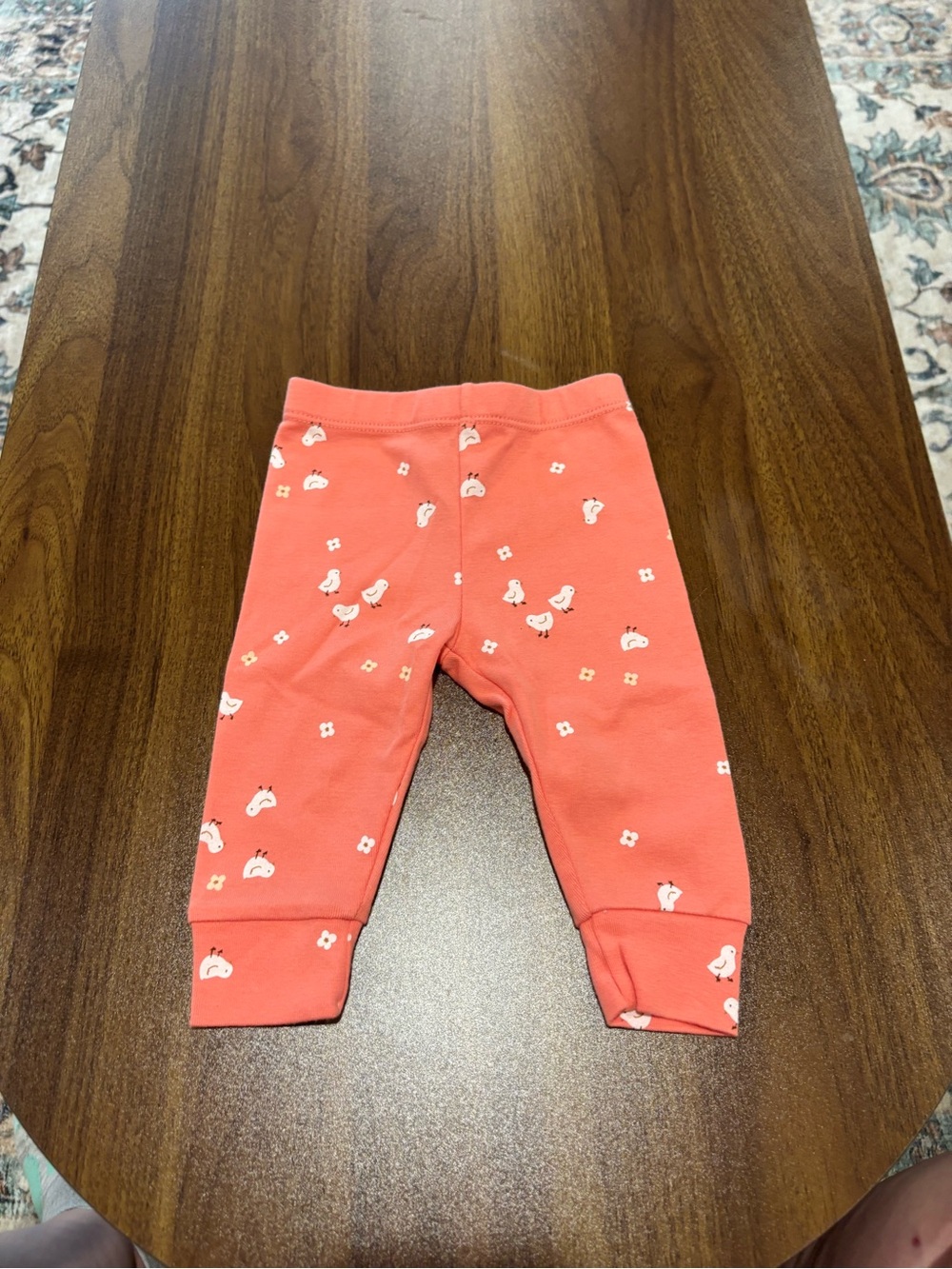 Baby Girls' Coral Printed Knit Leggings